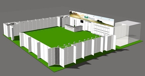 tentino mobilná predajňa golfhouse 3d náhľad